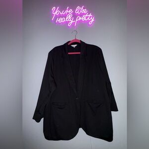 LC Lauren Conrad Classic Black Blazer